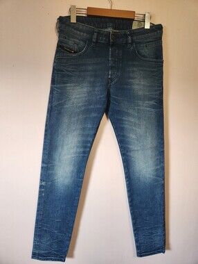 Diesel D-Bazer Tapered Medium Wash Stretch Jeans Mens 29x31 Designer Streetwear